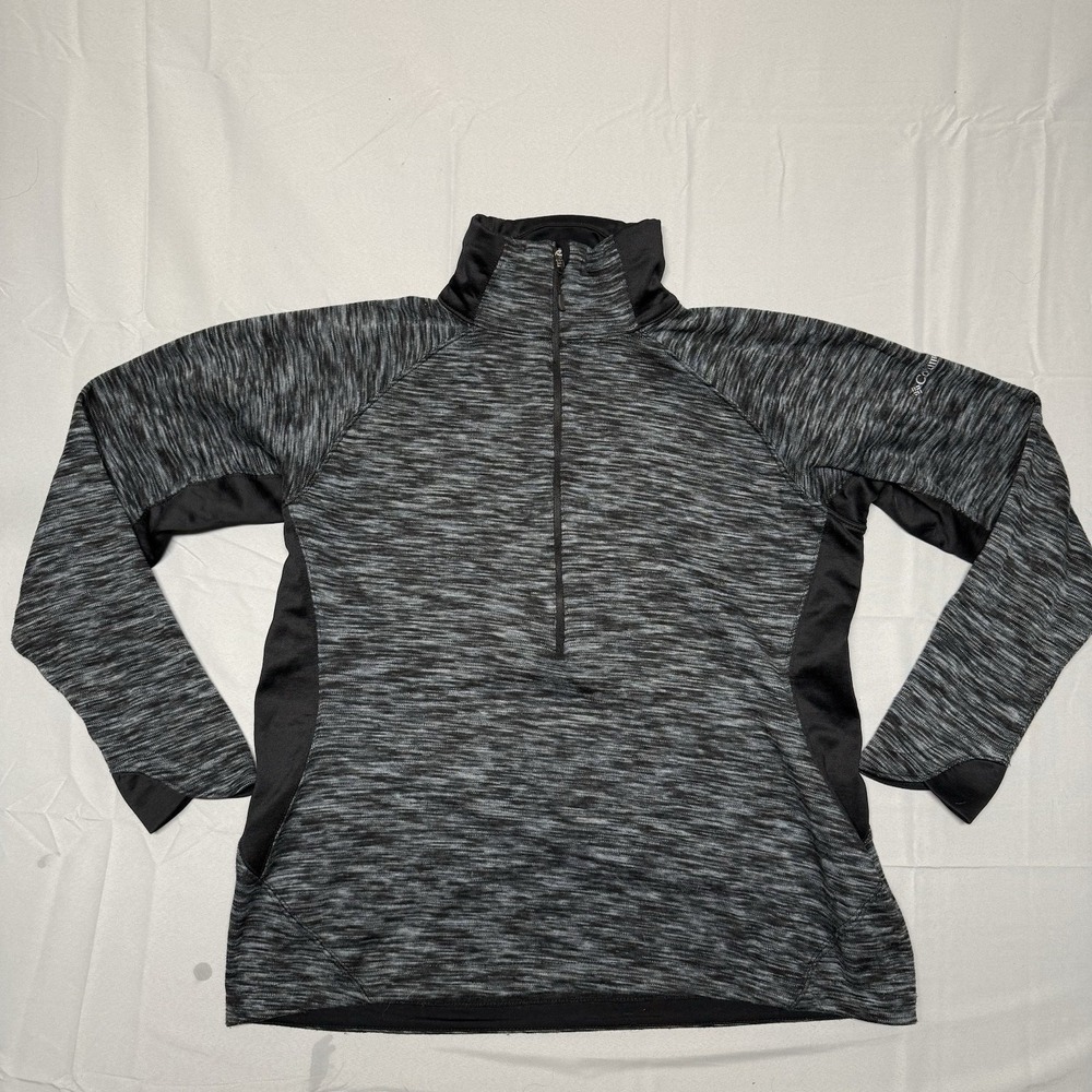 Columbia 1/2 Zip Jacket Womens Xtra Large Sweater Gray Pullover‎ Fleece Lined